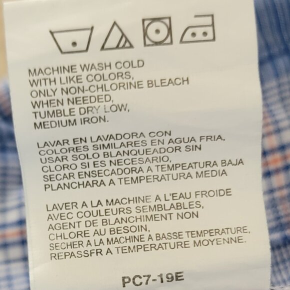 Wrangler Wrancher Men's Blue Plaid Pearl Snap Button-Up Shirt XXL - Picture 15 of 16